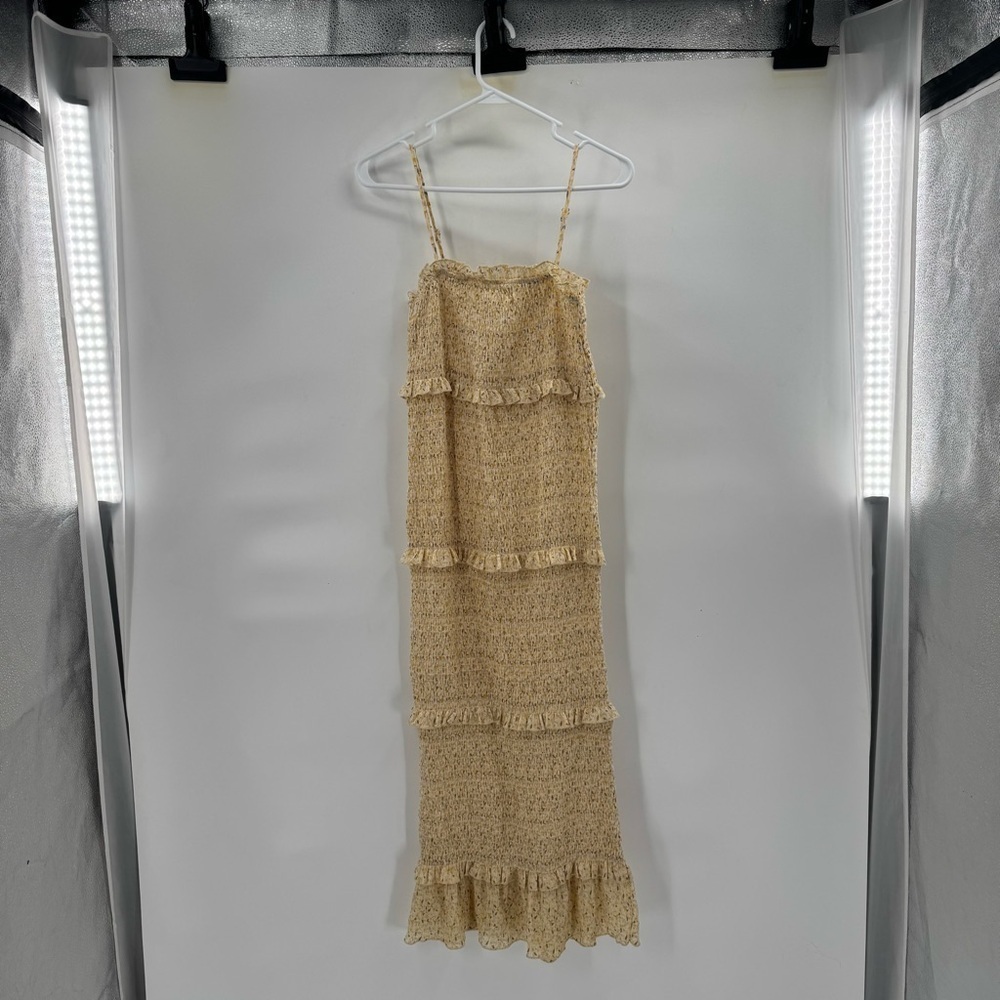 Mable yellow Sleeveless ribbed Dress size S - Picture 5 of 9